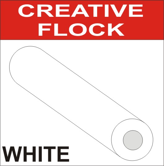 Creative Flock Material - 1m x 50cm - WHITE Creative Flock Material - 1m x 50cm - WHITE